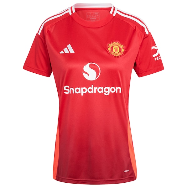 Alejandro Garnacho Manchester United adidas Women's 2024/25 Home Replica Player Jersey - Red