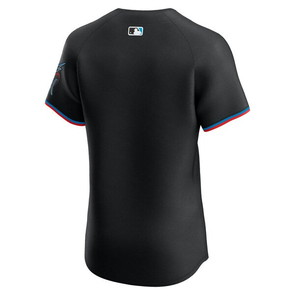 Miami Marlins Nike Alternate Elite Jersey - Black