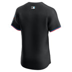 Miami Marlins Nike Alternate Elite Jersey - Black
