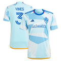 Sam Vines Colorado Rapids adidas 2024 New Day Kit Replica Player Jersey - Light Blue