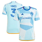 Sam Vines Colorado Rapids adidas 2024 New Day Kit Replica Player Jersey - Light Blue