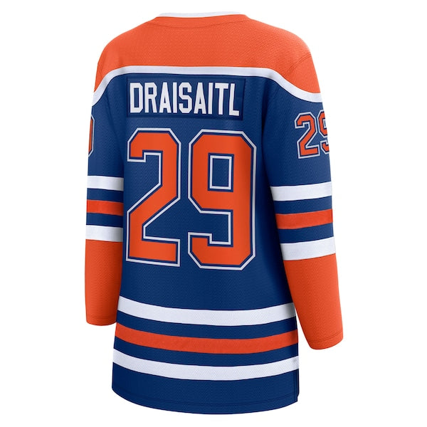 Leon Draisaitl Edmonton Oilers  Women's 2025 Stanley Cup Final Home Breakaway Jersey - Royal