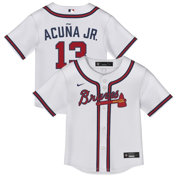 Ronald Acuña Jr. Atlanta Braves Nike Toddler Replica 2.0 Player Jersey - White