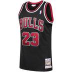 Michael Jordan Chicago Bulls 1997/98 Hardwood Classics Authentic Jersey - Black/Scarlet/White