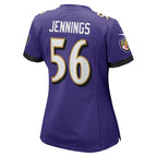 Deion Jennings Baltimore Ravens Nike Women's  Game Jersey -  Purple