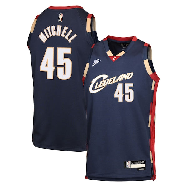 Youth Cleveland Cavaliers Donovan Mitchell Nike Navy Swingman Jersey - Classic Edition