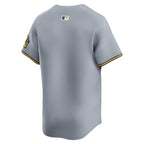 Milwaukee Brewers Nike Road Limited Jersey - Gray