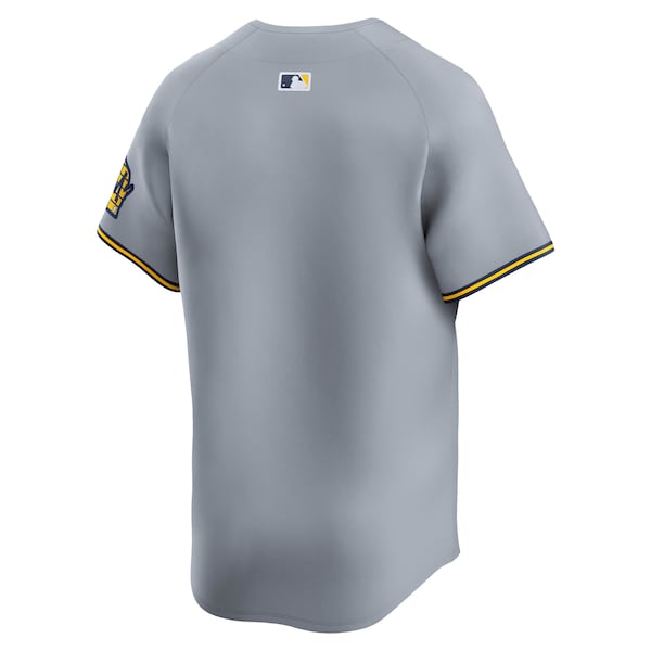 Milwaukee Brewers Nike Road Limited Jersey - Gray