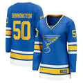 Jordan Binnington St. Louis Blues  Women's Home Breakaway Player Jersey - Blue