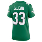 Cooper DeJean Philadelphia Eagles Nike Women's Alternate Game Jersey -  Kelly Green/Green