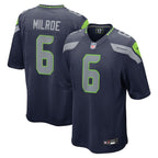 Jalen Milroe Seattle Seahawks Nike 2025 NFL Draft Game Jersey - College Navy