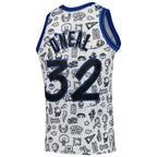 Shaquille O'Neal Orlando Magic 1994/95 Hardwood Classics Doodle Swingman Player Jersey - White
