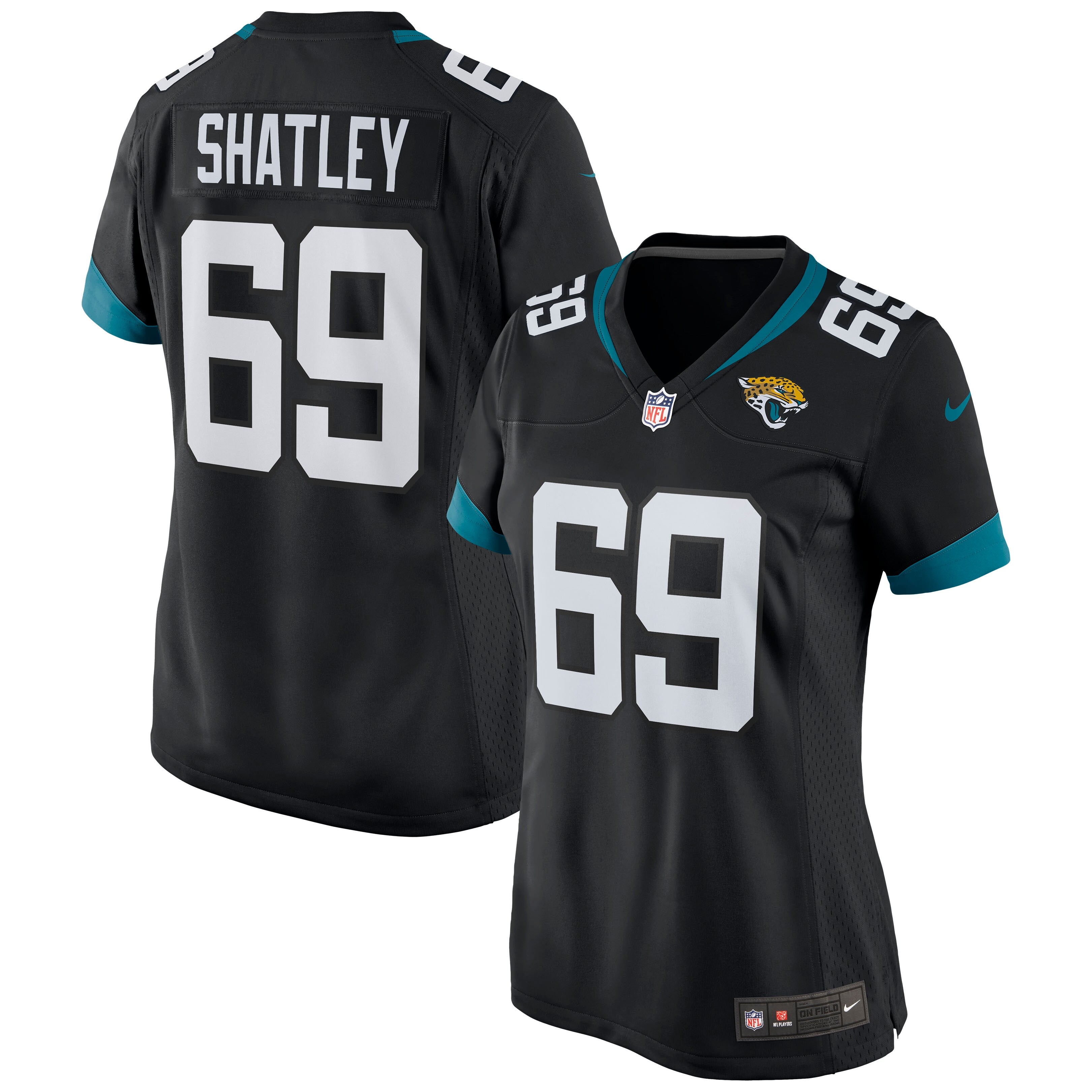 Tyler Shatley Jacksonville Jaguars Nike Women's Game Jersey - Teal/Black