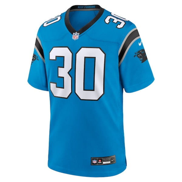 Chuba Hubbard Carolina Panthers Nike Alternate Game Jersey -  Blue/Black