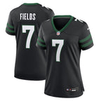 Justin Fields New York Jets Nike Women's Alternate Game Jersey -  Black