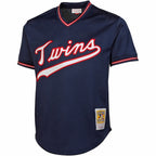 Kirby Puckett Minnesota Twins 1985 Authentic Cooperstown Collection Mesh Batting Practice Jersey - Navy