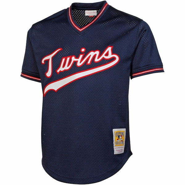 Kirby Puckett Minnesota Twins 1985 Authentic Cooperstown Collection Mesh Batting Practice Jersey - Navy