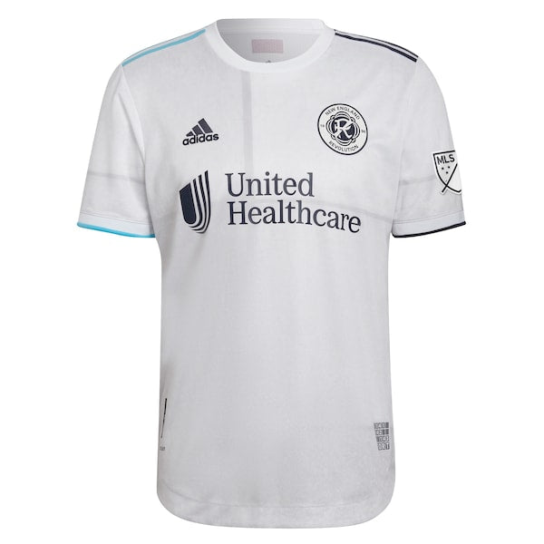 New England Revolution adidas 2022 Secondary Authentic Blank Jersey - White