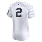 Derek Jeter New York Yankees Nike Home 2020 Hall of Fame Induction Patch Elite Player Jersey - White