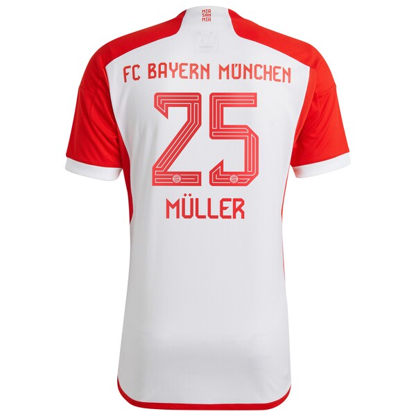 Thomas Müller Bayern Munich adidas Youth 2023/24 Home Replica Jersey - White