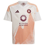 AS Roma adidas Youth 2024/25 Away Replica Jersey - White
