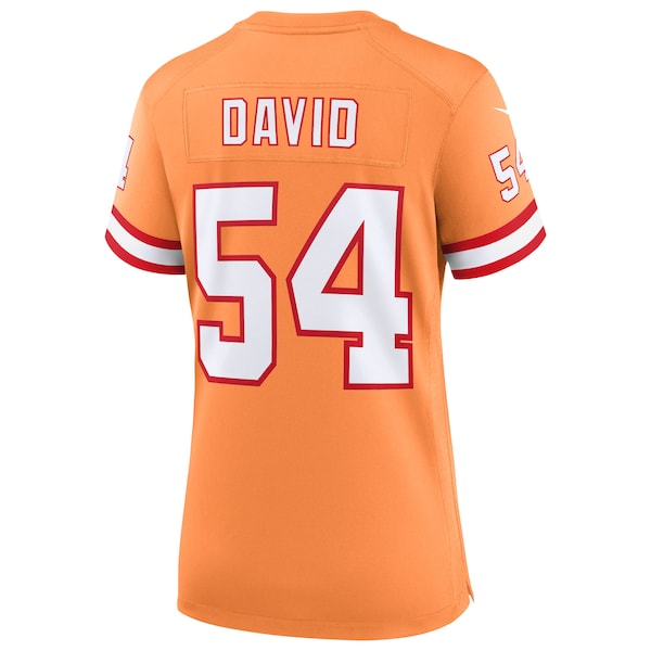 Lavonte David  Tampa Bay Buccaneers Nike Women's 50th Season Game Jersey - Creamsicle/Red/White