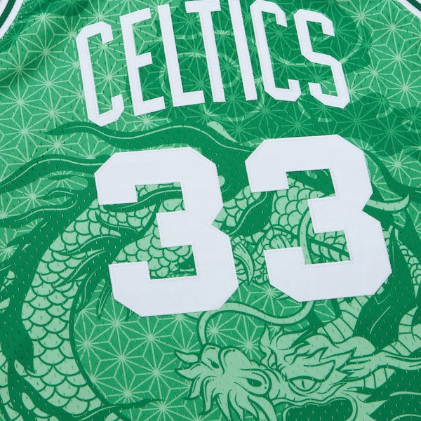 Larry Bird Boston Celtics 1985/86 Hardwood Classics Asian Heritage 6.0 Swingman Throwback Player Jersey - Kelly Green
