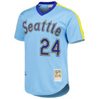 Men's Seattle Mariners Ken Griffey Jr.  Light Blue Cooperstown Collection Authentic Jersey
