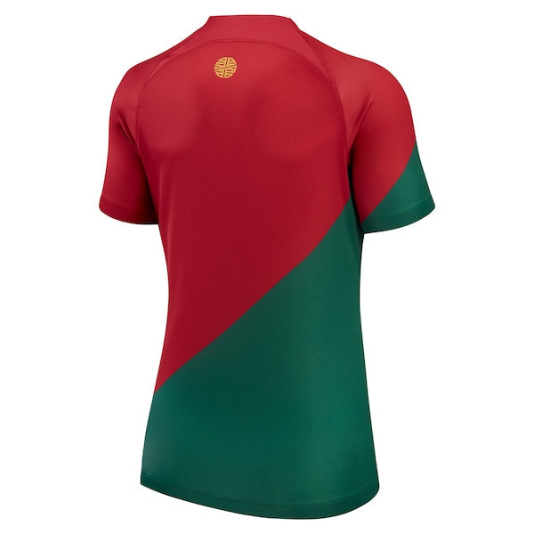 Portugal National Team Nike Women's 2022/23 Home Breathe Stadium Replica Blank Jersey - Red
