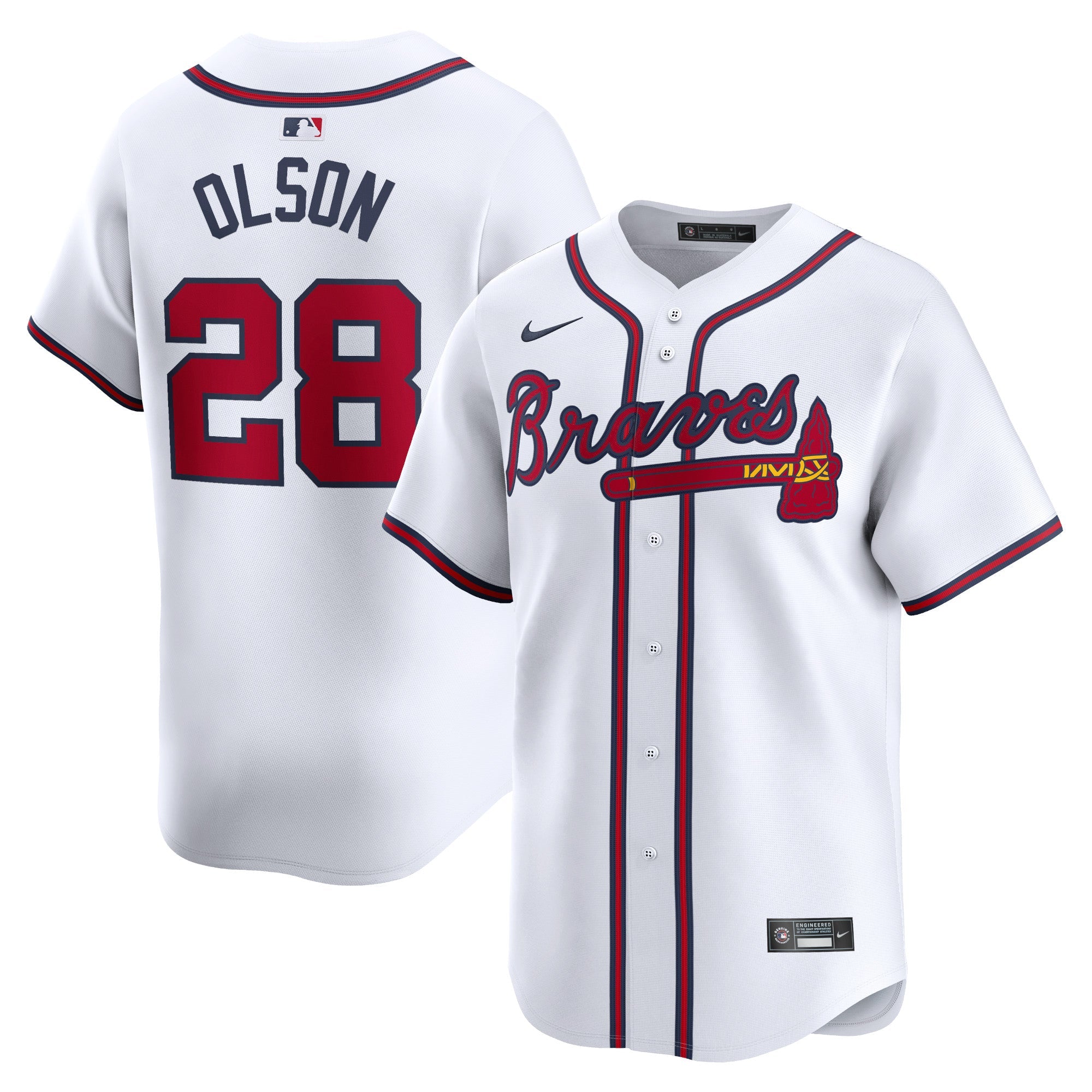 Matt Olson Atlanta Braves Nike Away Limited Player Jersey - Gray/White