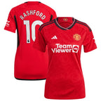 Marcus Rashford Manchester United adidas Women's 2023/24 Home Replica Player Jersey - Red/Green