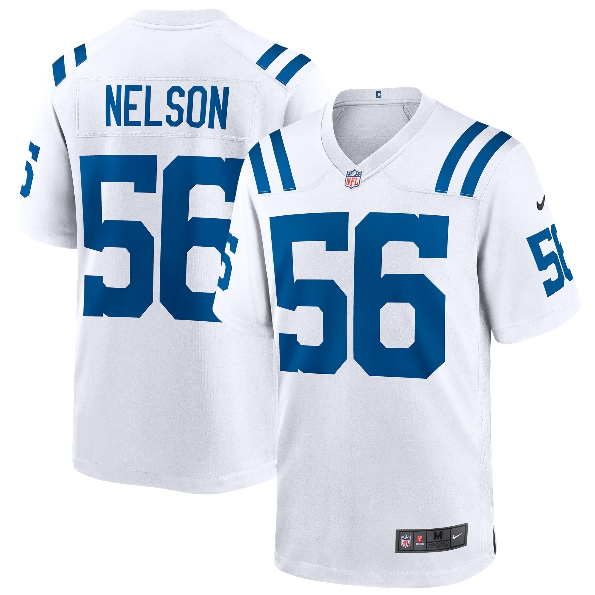 Men's Nike Quenton Nelson Royal Indianapolis Colts Alternate Game Jersey/White