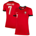 Cristiano Ronaldo Portugal National Team Nike Women's 2024 Home Replica Jersey - Red