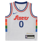 Tyrese Maxey Philadelphia 76ers Nike Preschool 2024/25 Swingman Player Jersey -  City Edition - White