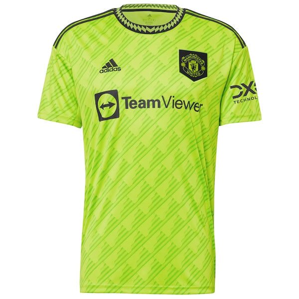 Manchester United adidas 2022/23 Third Replica Jersey - Neon Green