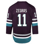 Trevor Zegras Anaheim Ducks Youth 30th Anniversary Replica Player Jersey – Purple