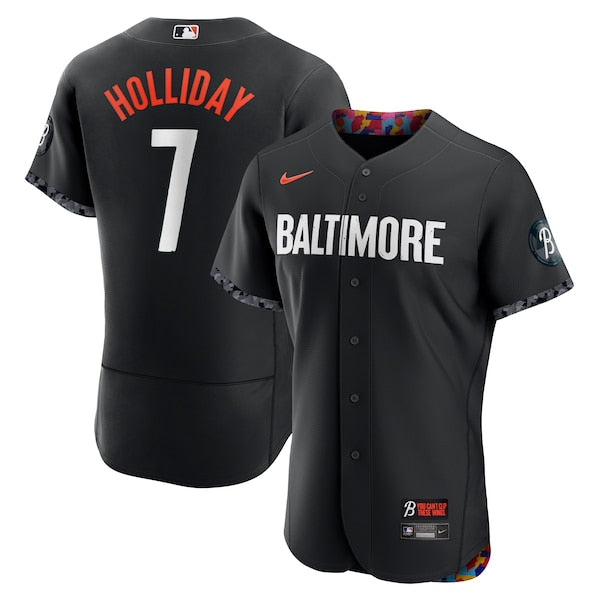 Jackson Holliday Baltimore Orioles Nike City Connect Authentic Player Jersey - Black