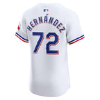 Jonathan Hernández Texas Rangers Nike Home Elite Player Jersey - White