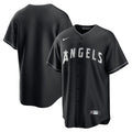Los Angeles Angels Nike Lights Out Replica Jersey - Black