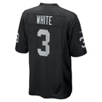 Zamir White Las Vegas Raiders Nike Team Game Jersey -  Black