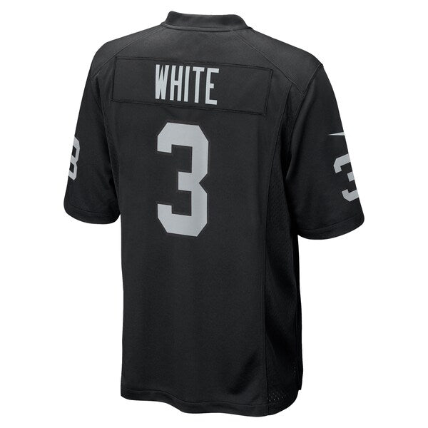Zamir White Las Vegas Raiders Nike Team Game Jersey -  Black