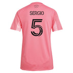 Sergio Busquets Inter Miami CF adidas Women's 2025 Euforia Replica Player Jersey - Light Pink