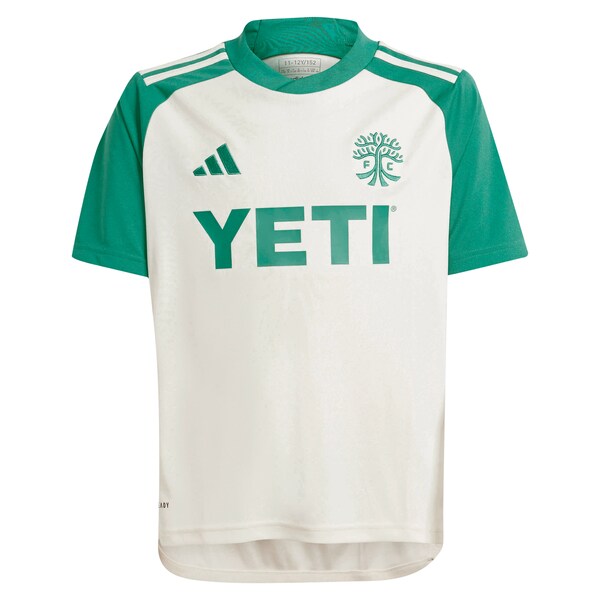 Austin FC adidas Youth 2024 The Armadillo Kit Replica Custom Jersey – Tan