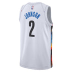 Cameron Johnson Brooklyn Nets Nike City Edition Swingman Jersey - White