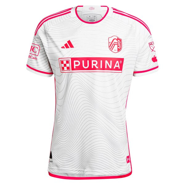 St. Louis City SC adidas 2024 The Confluence Kit Authentic Custom Jersey - White