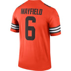 Baker Mayfield Cleveland Browns Nike Inverted Legend Jersey - Orange