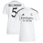 Jude Bellingham Los Merengues adidas Women's 2024/25 Home Replica Player Jersey - White