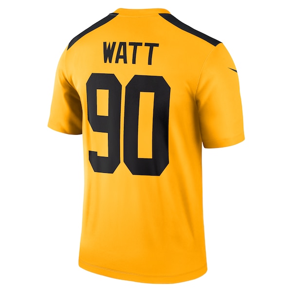 T.J. Watt Pittsburgh Steelers Nike Alternate 1933 Throwback Legend Player Performance Top - Gold/Black