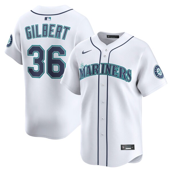 Logan Gilbert Seattle Mariners Nike Alternate Limited Player Jersey - White