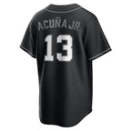 Ronald Acuña Jr. Atlanta Braves Nike Lights Out Replica Player Jersey - Black